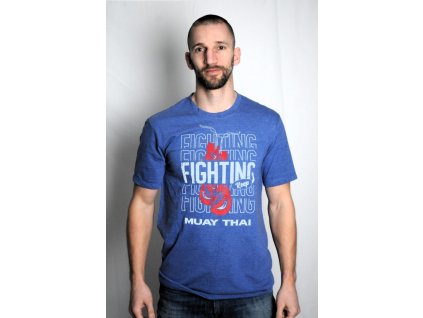 blegend muay thai boxing t shirt erke blue