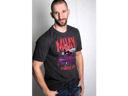 blegend muay thai boxing t shirt erke grey