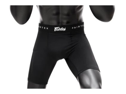 Kompresné trenky so suspenzorom GC3 Fairtex, Unisex čierna
