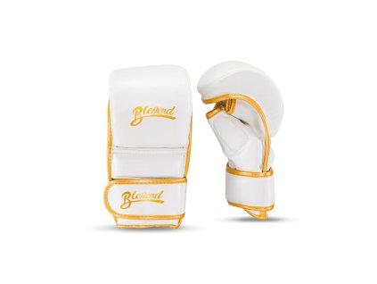 MMA gloves Blegend white/gold
