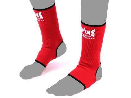 Elastic ankle guard TWINS red