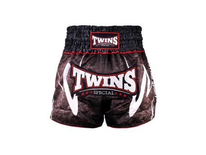 MuayThai shorts TWINS rusty black1