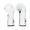 Fairtex BGL6 Pro Leather Laced Competition Gloves white1