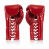 Fairtex BGL6 Pro Leather Laced Competition Gloves red2