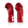 Fairtex BGL6 Pro Leather Laced Competition Gloves red3