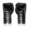 Fairtex BGL6 Pro Leather Laced Competition Gloves black1