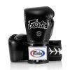Fairtex BGL6 Pro Leather Laced Competition Gloves black