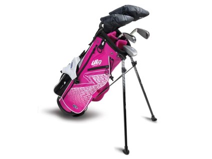 U.S. Kids UL7-51 (130CM) 5 Club Stand Set W20 Růžovo/Bílo/Černý Bag