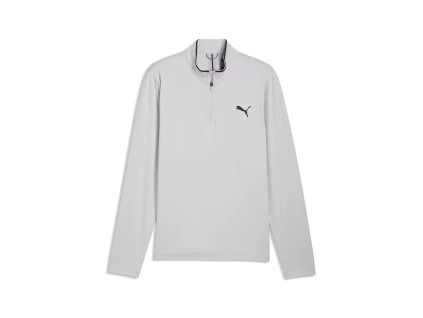 Puma Cloudspun Tech 1/4 Zip Tour Mikina Šedá