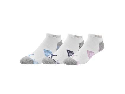 Puma Essential Low 3 Pack Ponožky Bílé Barevné