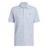 Adidas Ultimate365+ Soft Print Polo Světle Modré