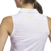 Adidas Ultimate365 Printed Ottoman Climacool Polo bez Rukávů Bílé