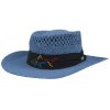 Greg Norman Straw Klobouk Modrý