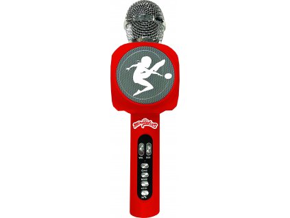 Bezdrátový karaoke mikrofon Kouzelná Beruška s vestavěným reproduktorem a světelnými efekty