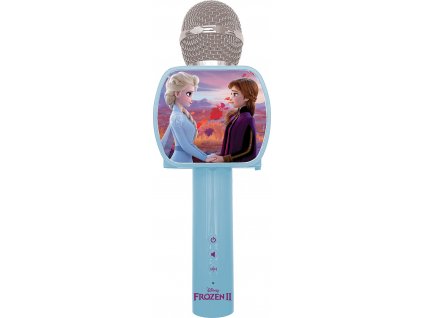 Bezdrátový karaoke mikrofon Disney Frozen s vestavěným reproduktorem a měničem hlasu