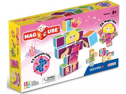 Magnetické kostky GEOMAG Magicube Princezny