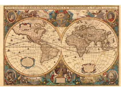 RAVENSBURGER Puzzle Historická mapa r.1630, 5000 dílků