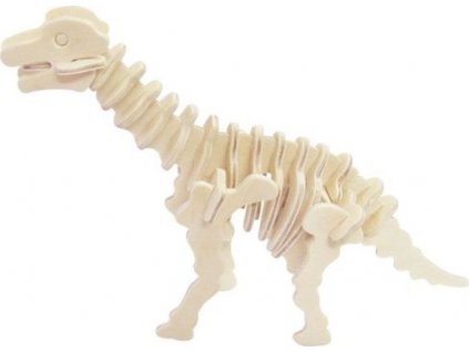 WOODEN TOY , WCK 3D puzzle Brachiosaurus malý