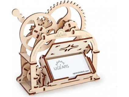 Ugears 3D dřevěné mechanické puzzle Box na vizitky