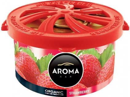 Osvěžovač AROMA CAR ORGANIC 40g STRAWBERRY