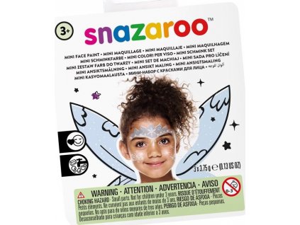 SNAZAROO Mini sada barev na obličej modrá, šedá, bílá