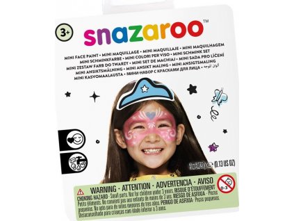 SNAZAROO Mini sada barev na obličej růžová, modrá, bílá