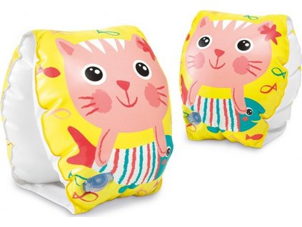 Rukávky nafukovací Intex 56665 Happy Kitten žlutá
