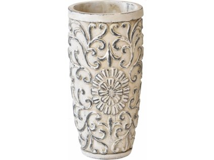 Cementový květináč - váza Ornament 30x15 cm