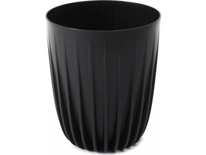 Plastový květináč Mira eco recycled 145 mm, černý