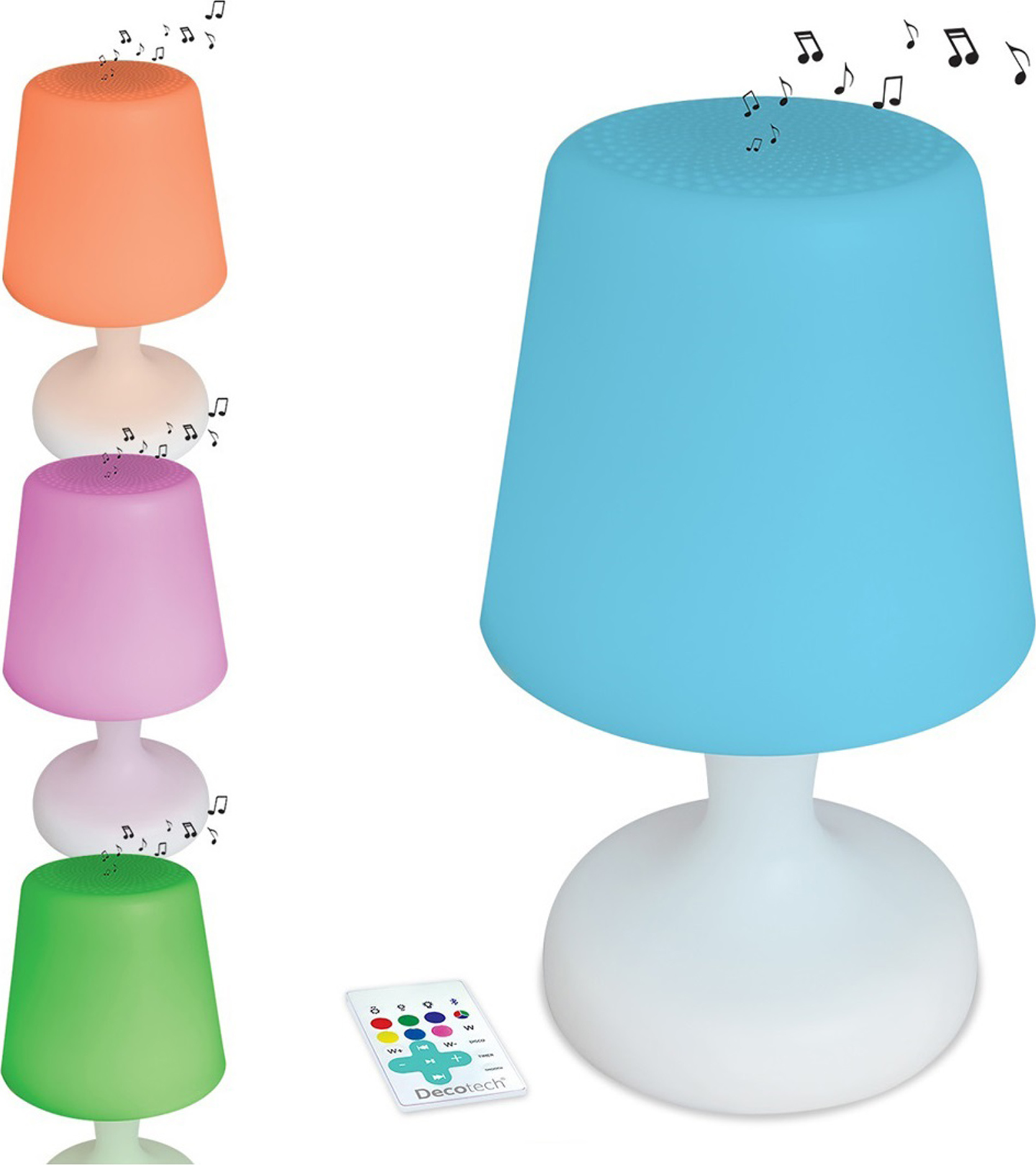 Reproduktor ve tvaru stolní lampy Bluetooth