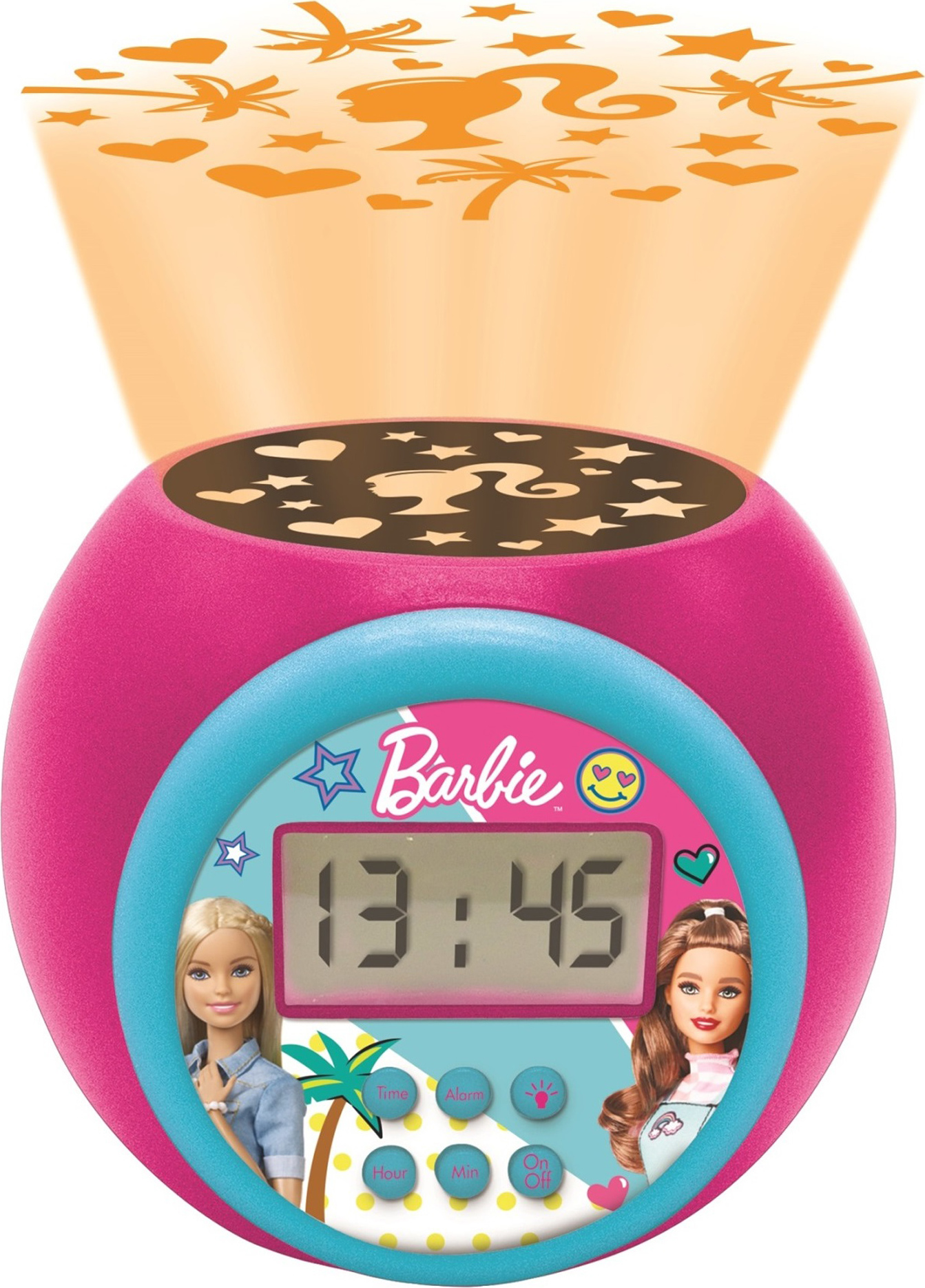 Dětský budík Barbie s projektorem