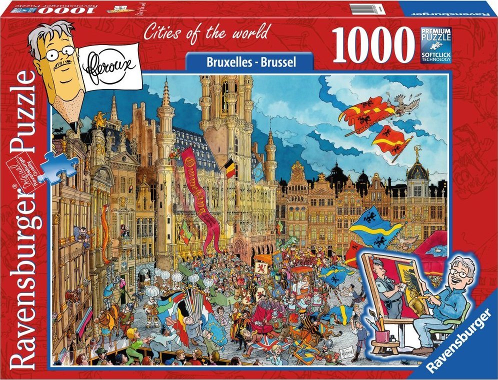 RAVENSBURGER Puzzle Města světa: Brusel 1000 dílků