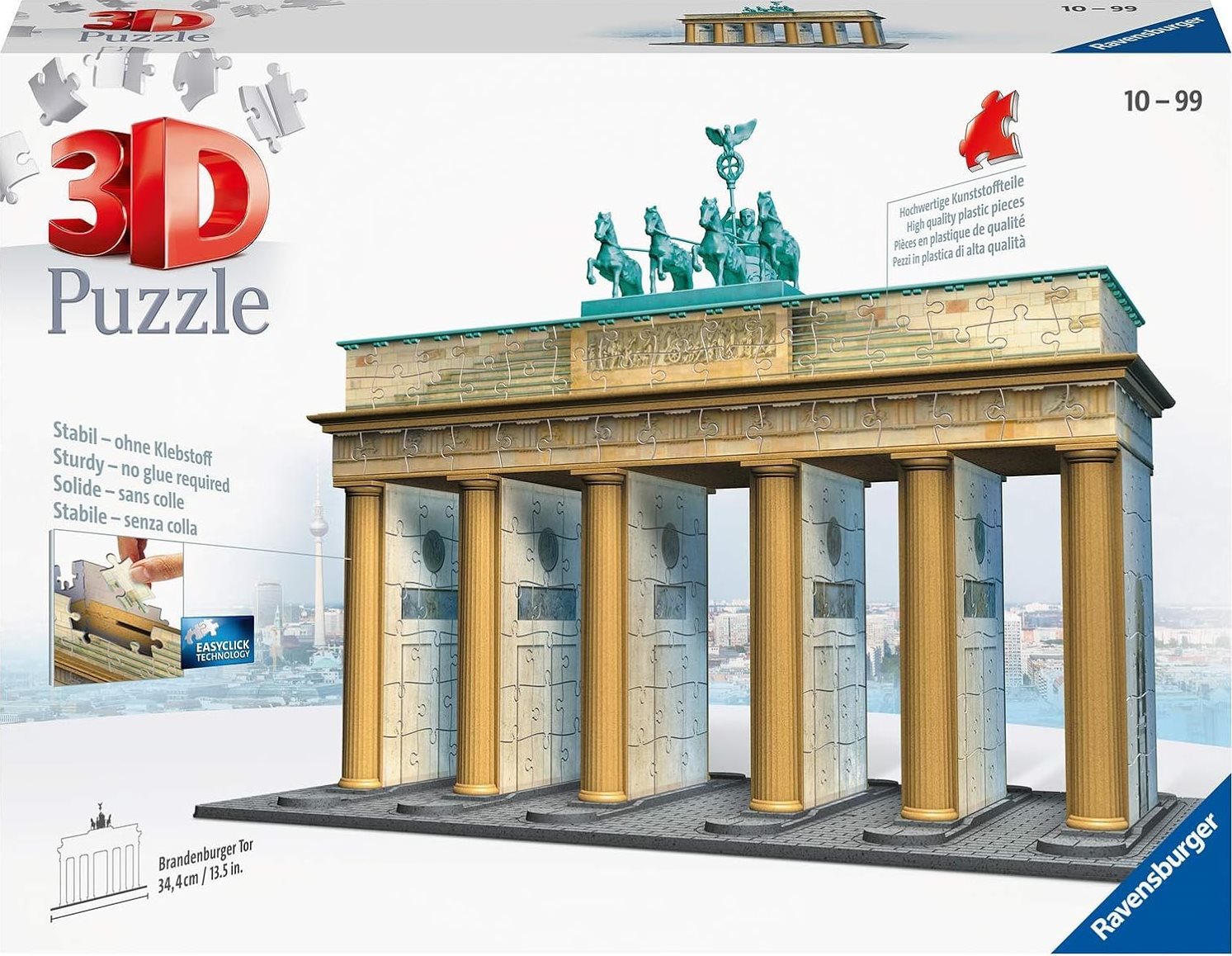 RAVENSBURGER 3D puzzle Braniborská brána, Berlín 356 dílků