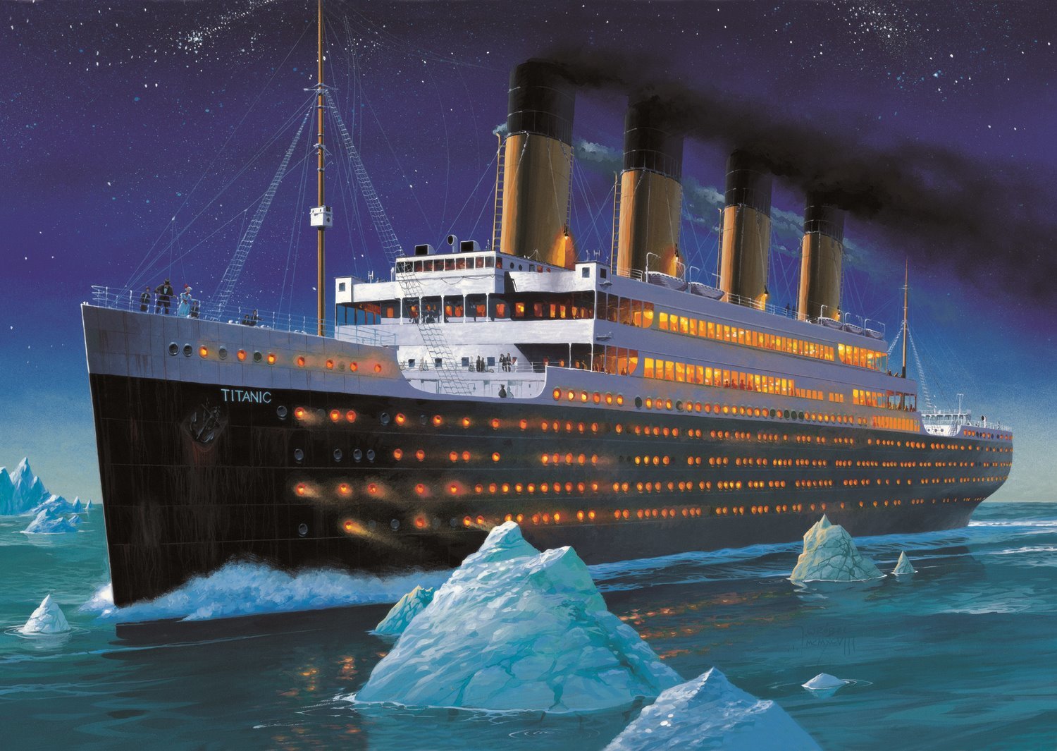 TREFL poškozený obal: Puzzle Titanic 1000 dílků