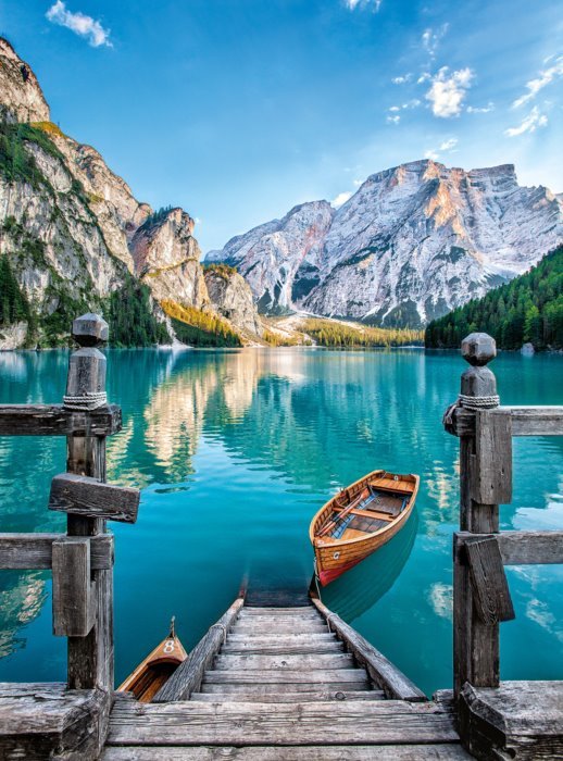 CLEMENTONI Puzzle Jezero Braies, Itálie 500 dílků