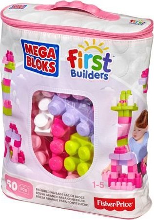 MEGA BLOKS First Builders Růžová sada 60 dílů