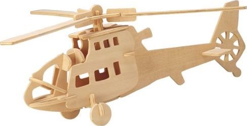 WOODEN TOY , WCK 3D puzzle Bojový vrtulník