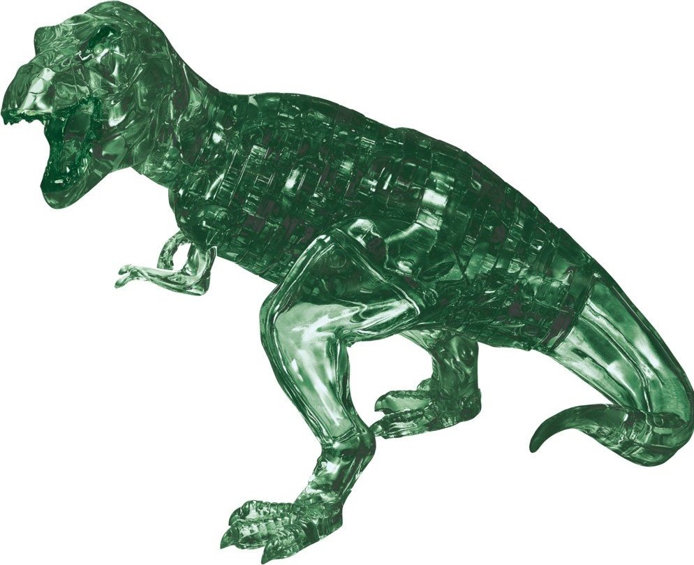 HCM KINZEL 3D Crystal puzzle Tyranosaurus zelený 49 dílků