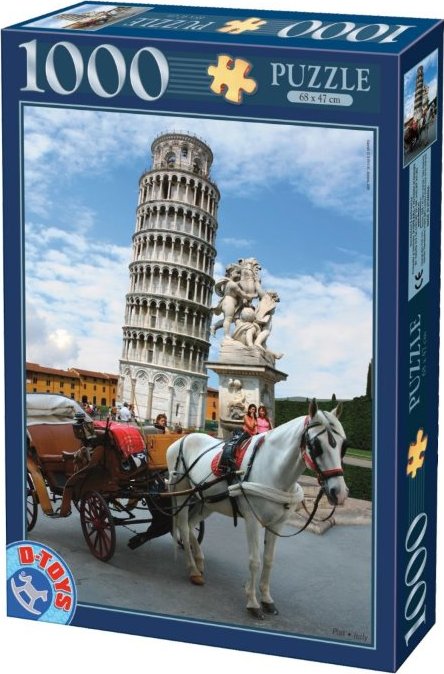D-TOYS Puzzle Šikmá věž v Pise, Itálie 1000 dílků