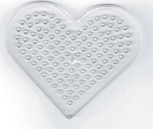 PLAYBOX Podložka pro zažehlovací korálky - Srdce 1ks