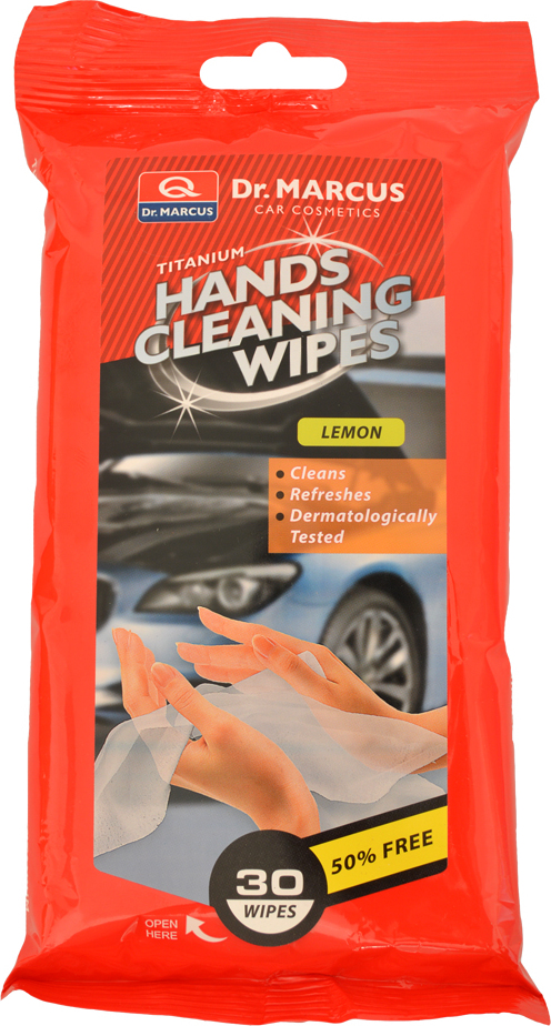 DM HANDS CLEANING 30ks LEMON - čistící ubrousky na ruce