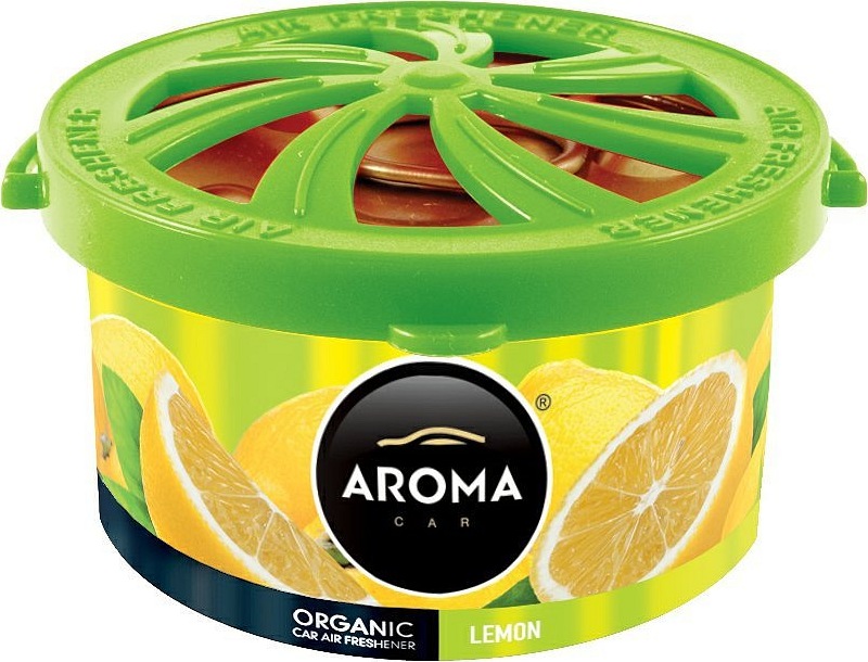 Osvěžovač AROMA CAR ORGANIC 40g LEMON