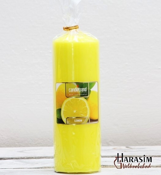 Svíčka válec Lemon 16,5 cm
