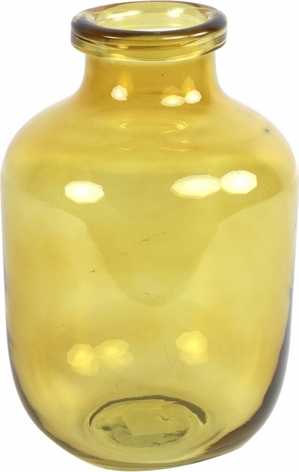 Skleněná váza Mikaela 22,5x16 cm, medová