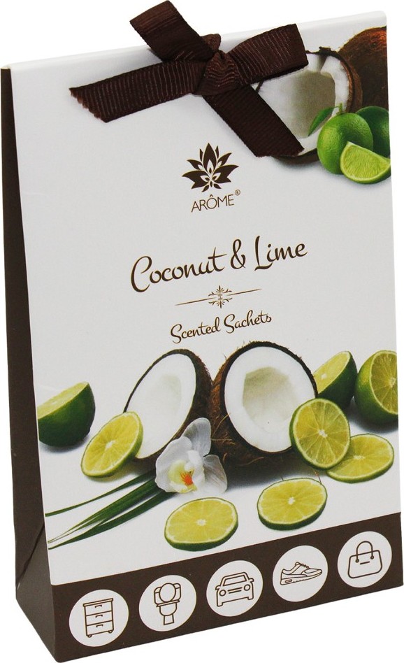 ARÔME Sáčky vonné, 3 ks v balení, Coconut and Lime