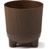 Plastový květináč Aria jumper ECO coffee 140 mm, espresso