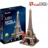 CUBICFUN Svítící 3D puzzle Eiffelova věž 82 dílků