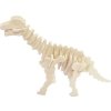 WOODEN TOY , WCK 3D puzzle Brachiosaurus malý