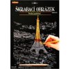 ARTLOVER Škrabací obrázek (zlatý) - Noční pohled na Eiffelovu věž