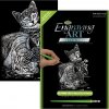 ROYAL & LANGNICKEL Stříbrný škrabací obrázek Kočička a kotě